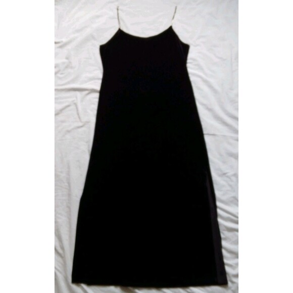 90s Y2K Purple Velour Maxi Dress Vampire Goth Witchcore Cyber Grunge Large - Picture 12 of 15